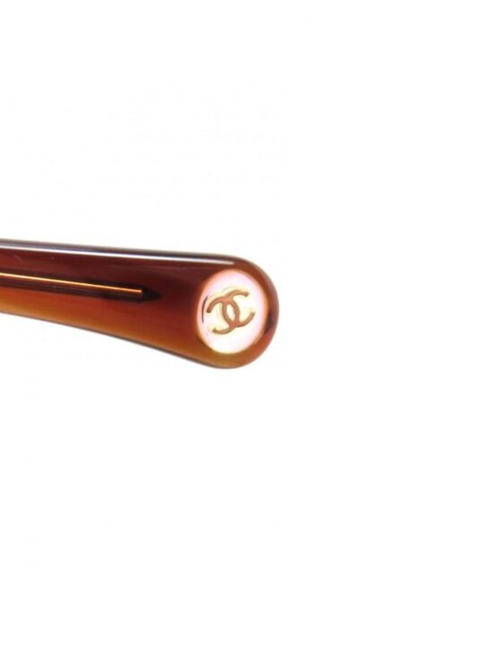 Chanel CC Logo Sunglasses Eyewear Clear Brown 52 20 140 main image 4